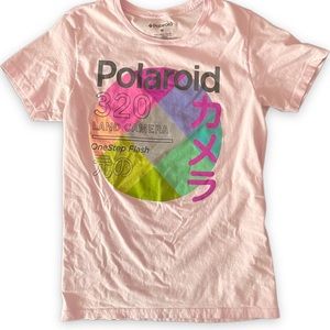 Men’s Polaroid T-shirt Soft Pink Medium